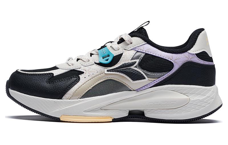 361° Slip Resistant, Abrasion Resistant, Breathable, Lightweight Low Top Running Shoes Women's Black Gray Purple