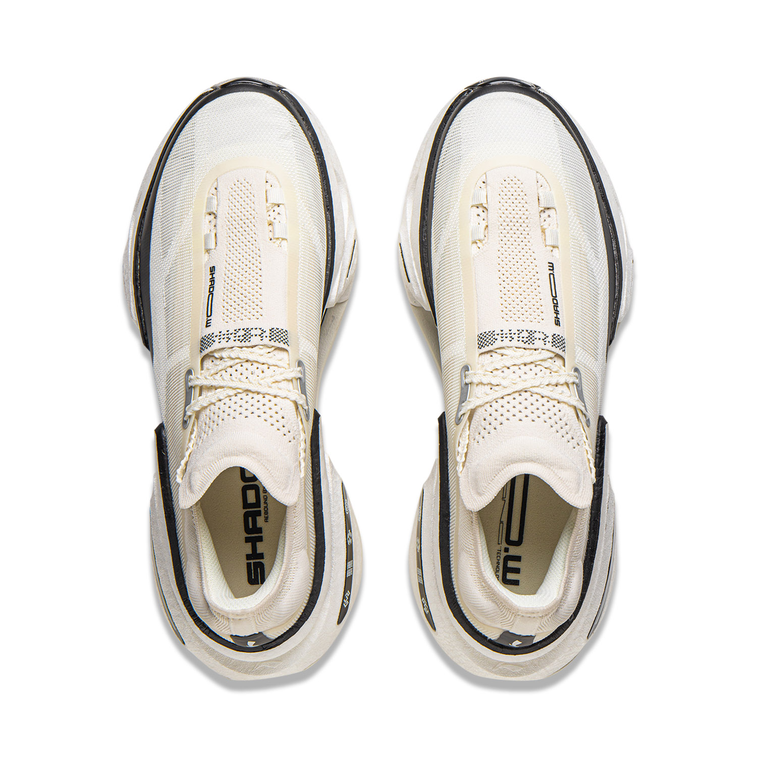 LiNing Shadow 3.0 Cushioning, Rebound, Slip Resistant Low top Carbon Plate Casual Running Shoes Unisex Ivory Black купить в интернет-магазине Yoocart с быстрой доставкой по России.