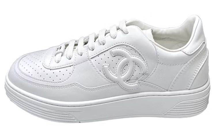 CHANEL 23 A Collection White Leather Women's