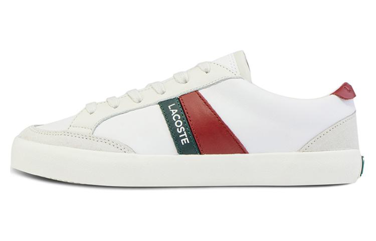 LACOSTE Low-Top Skateboard Shoes Women's Gray White