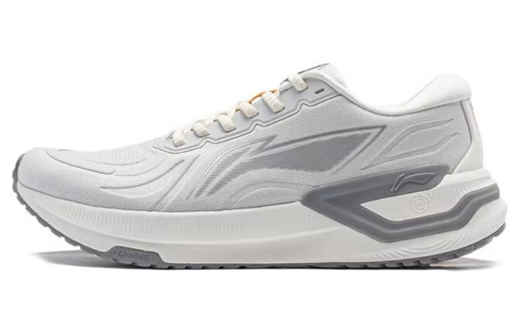 LiNing YueYing 3.0 Durable Breathable Low-Top Running Shoes Men's Gray White