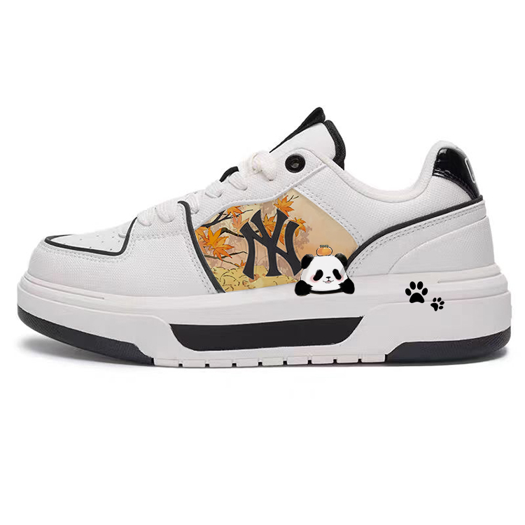 MLB Chunky Liner Slip-Resistant Cushioning Wear-Resistant Low-Top Skateboard Shoes Unisex White