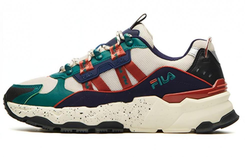 FILA TREK Baby's Breath Low Top Casual Shoes Men's Beige Brown Green