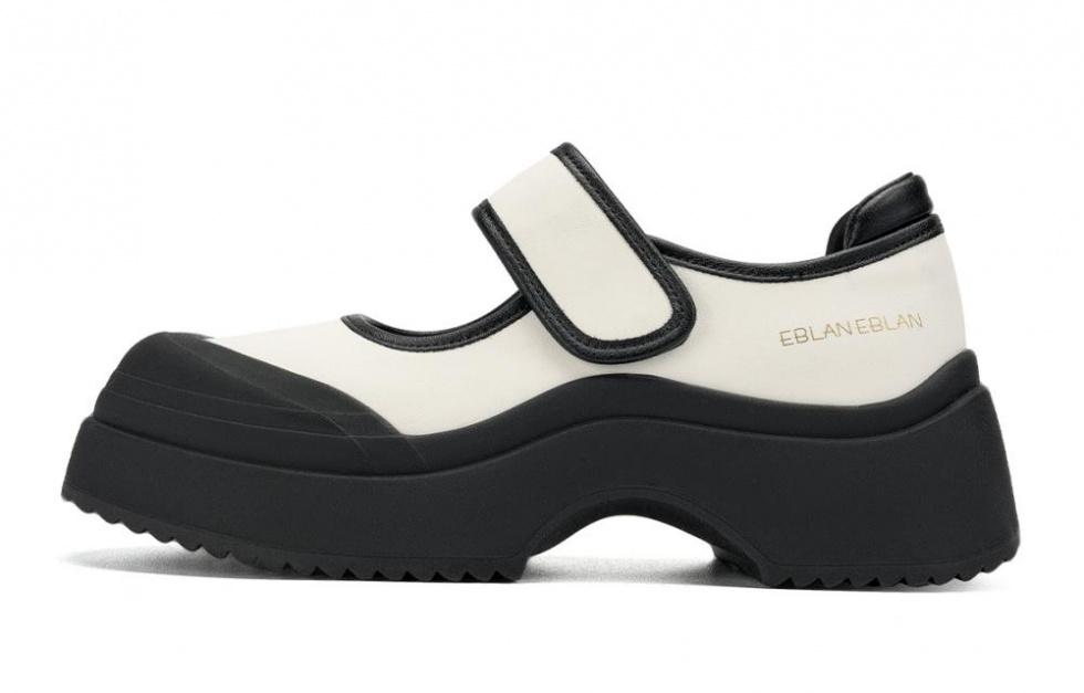 EBLAN Flat Mary Jane Shoes Women's Black