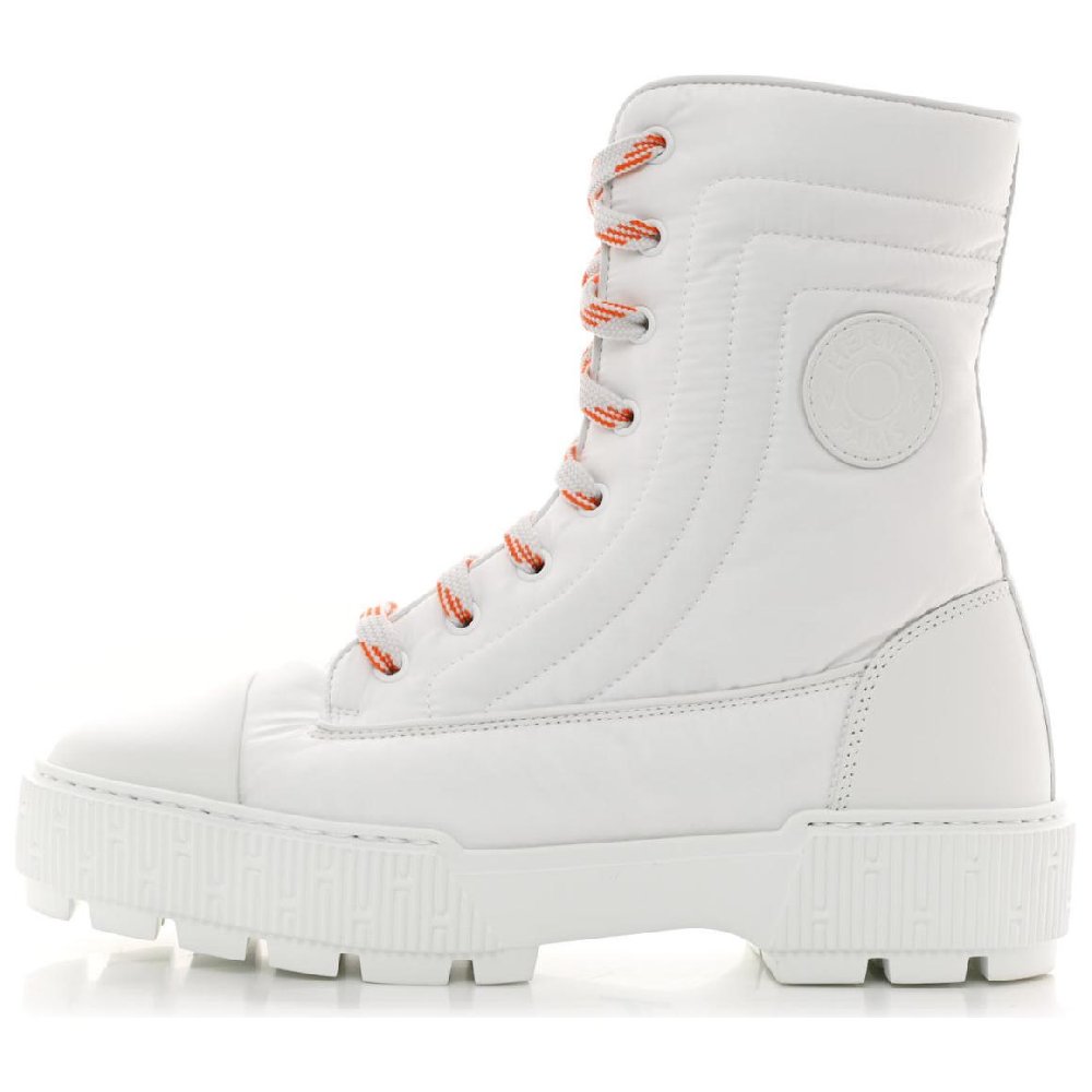 HERMES Fresh Short Martin Boot Women's White
