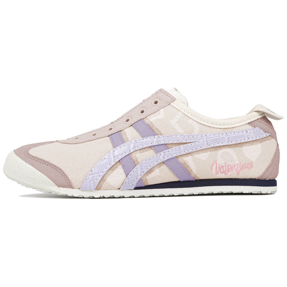 Onitsuka Tiger MEXICO 66 Snowlily Petal Lightweight Low-Top Casual Shoes Unisex Beige Yellow Purple