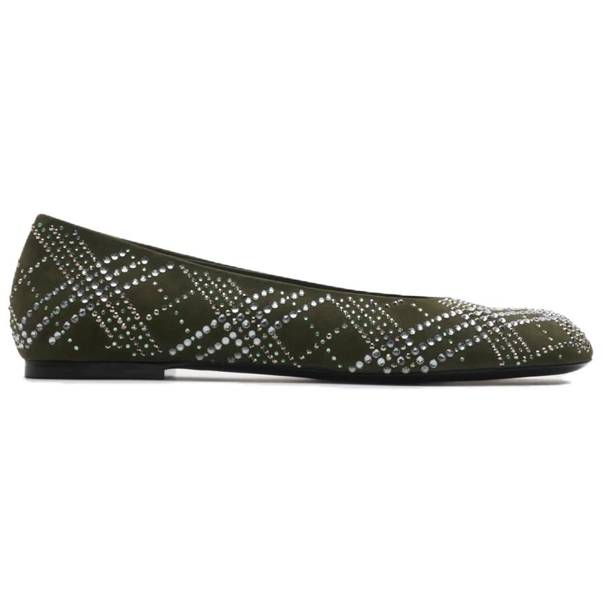 Burberry Casual Single Shoes Women's Green