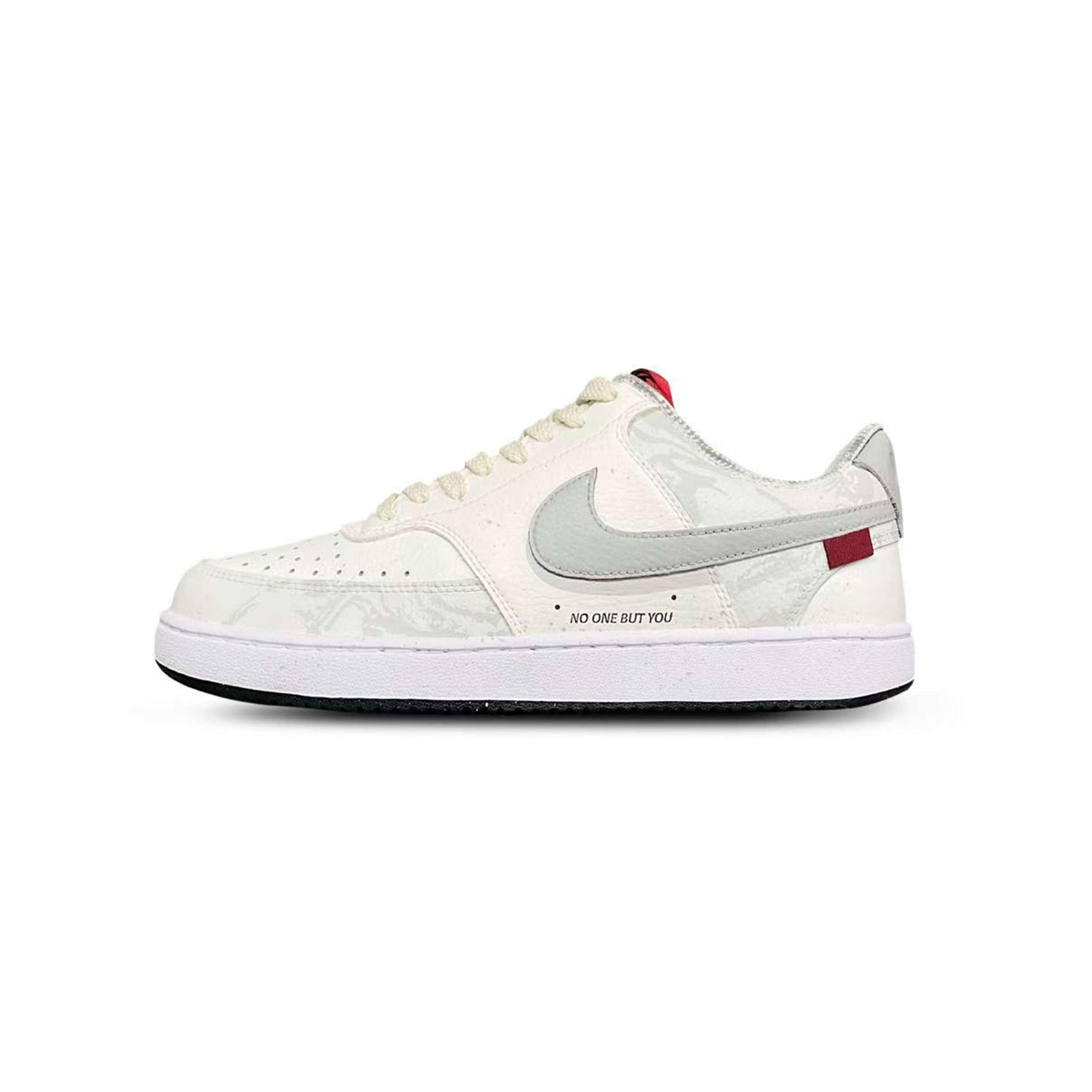 Nike Court Vision 1 Tower Rabbit Coexistence Cushioning Low top Skateboard Shoes Men's Gray White