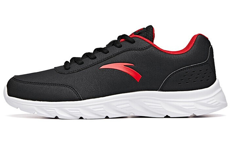 Anta Low-Top Running Shoes Men's Black Red