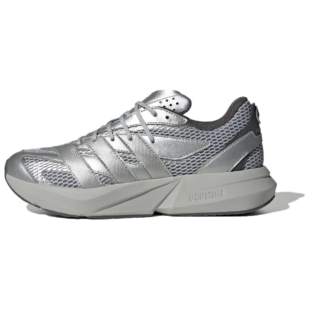 Mercedes x Adidas LIGHTBLAZE Abrasion Resistant Low Top Casual Running Shoes Unisex Silver Gray