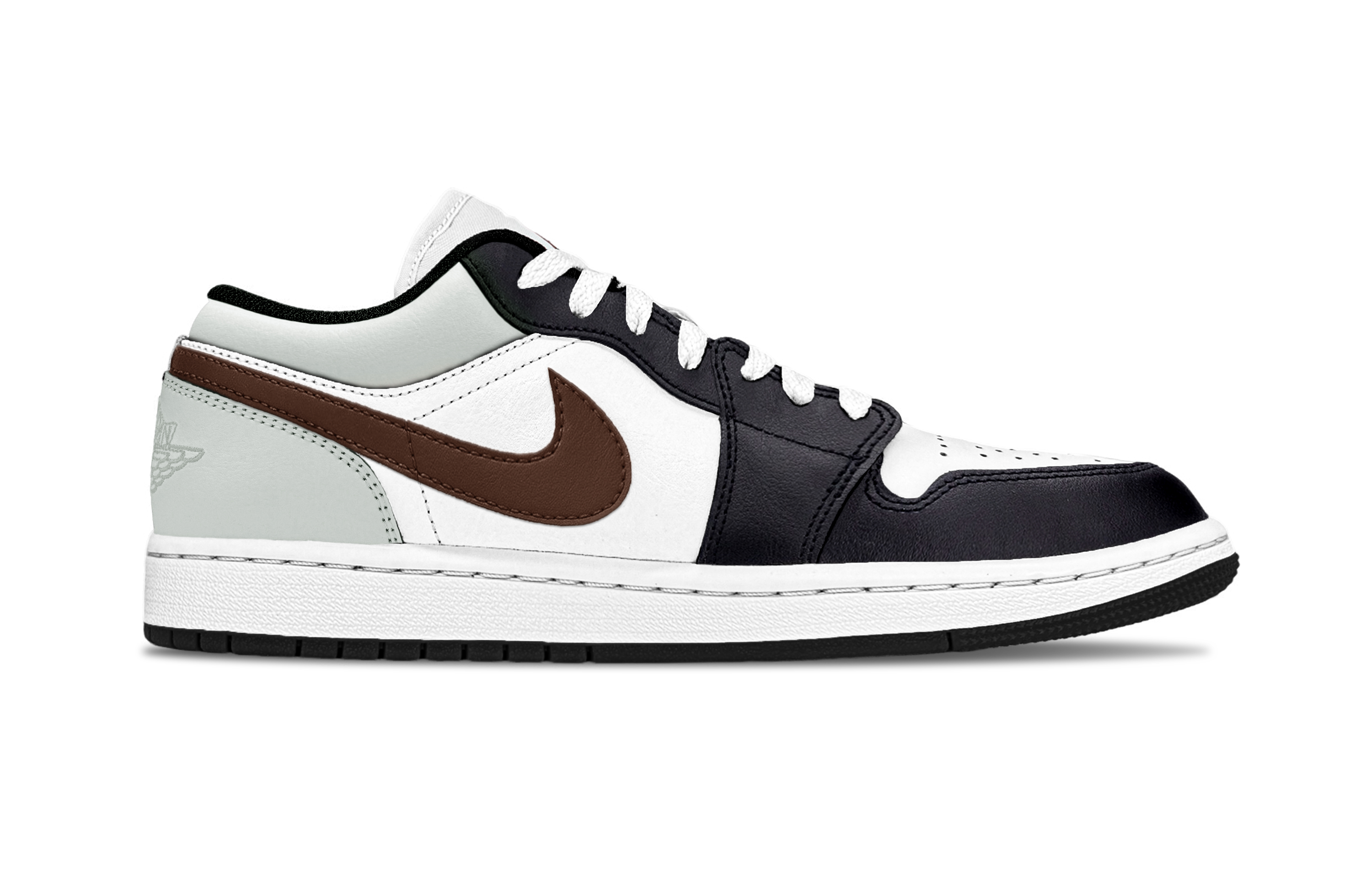 Jordan Air Jordan 1 Warm Law Support Low top Vintage Basketball Shoes Unisex Silver Umber