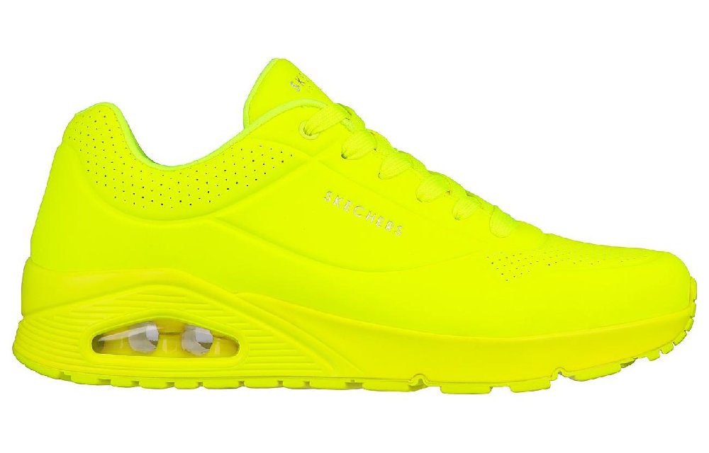 Skechers Uno Stand Uno STAND ON AIR Low Top Casual Shoes Men's Neon Yellow