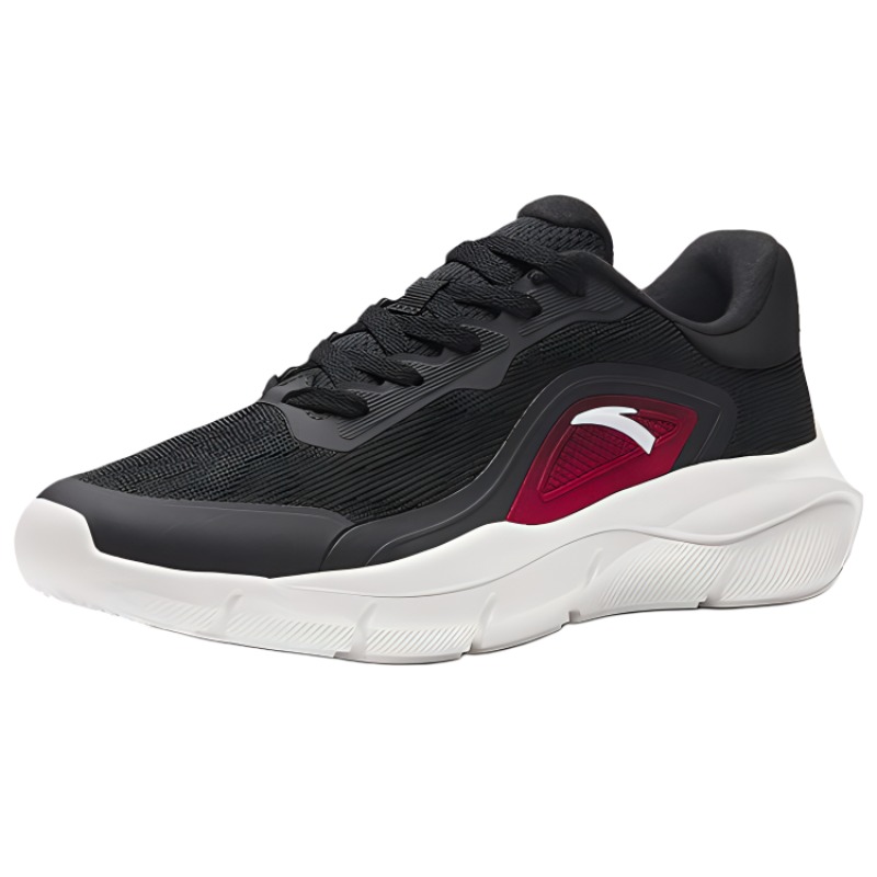 Anta Slip-Resistant Low-Top Badminton Shoes Men's Black Red