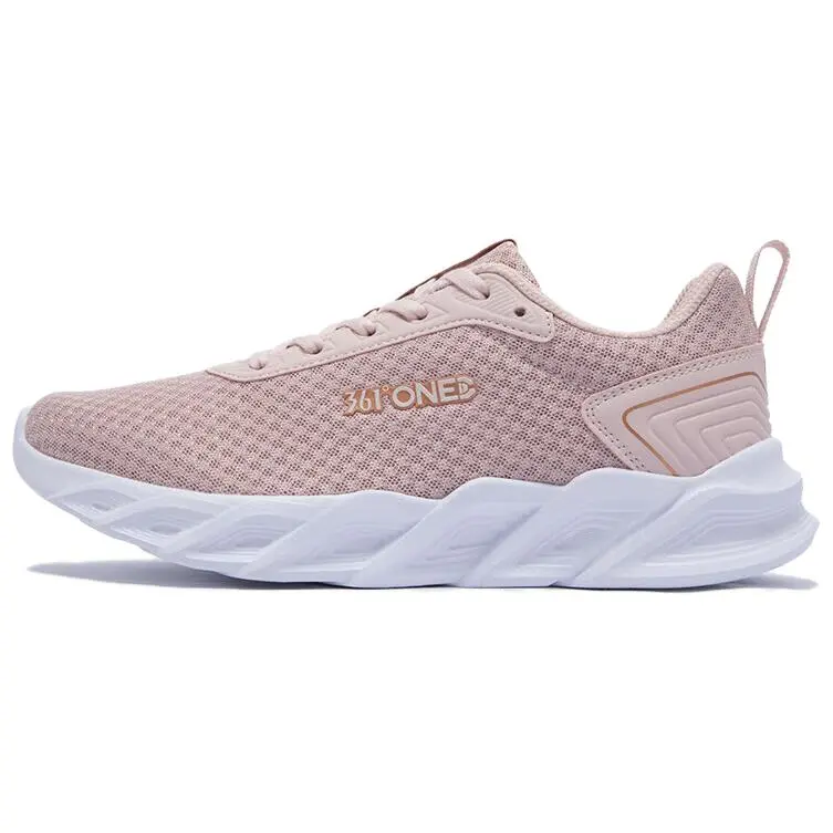 361° Cushioning, Breathable, Lightweight Low Top Training Running Shoes Women's Fresh Pink 361 Degrees White