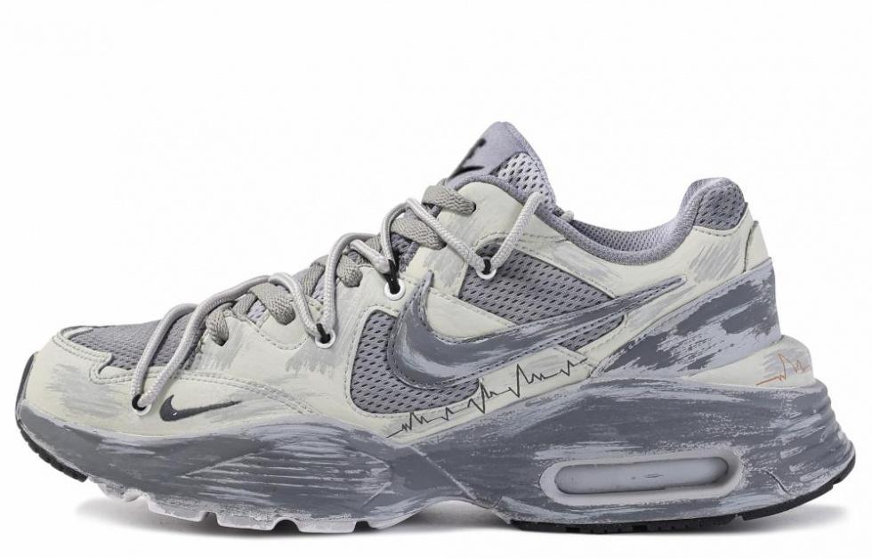 Nike Air Max Fusion Low Top Casual Running Shoes Women's Gray