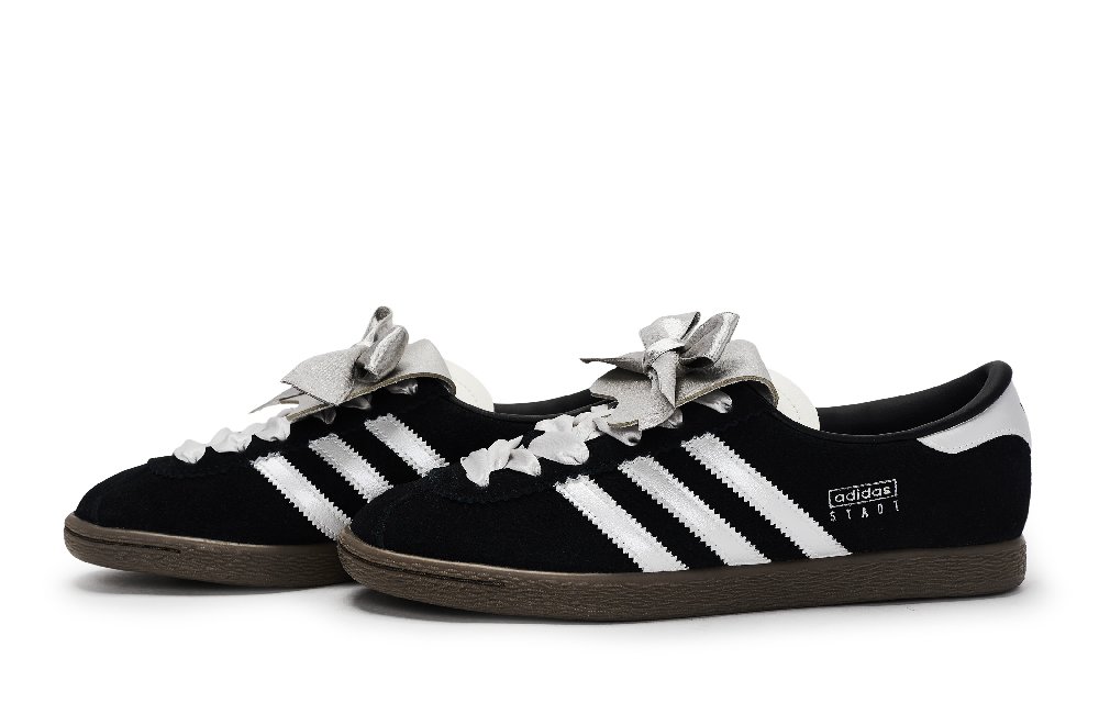 Adidas Originals Stadt Skateboard Shoes Unisex Low Top Black/Gray/Silver