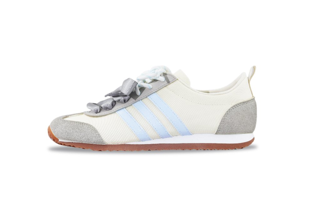 Adidas VS JOG 2.0 Abrasion Resistant Low Top Casual Shoes Unisex Light Blue