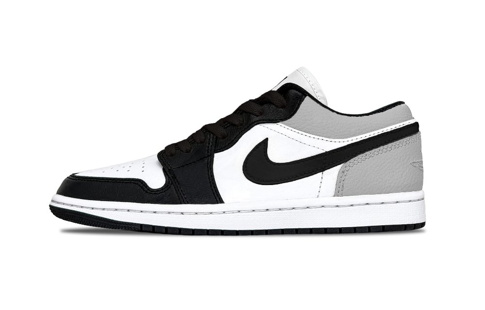 Jordan Air Jordan 1 Small Dior Abrasion Resistant Low top Vintage Basketball Shoes Unisex Black Gray
