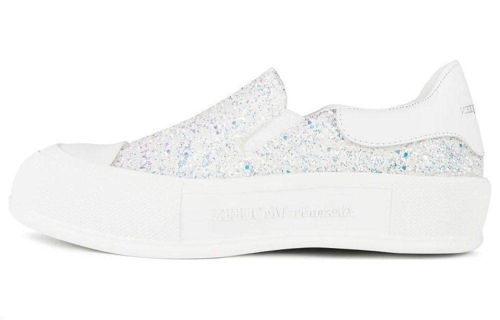Alexander McQueen Low-Top Skateboard Shoes Women's White