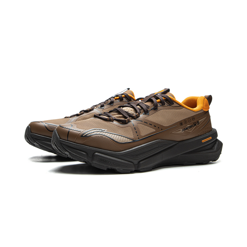 LiNing Outdoor CF Tracing Cushioning Lightweight Rebound Low top Hiking Shoes Unisex Brown Cocoa Brown купить в интернет-магазине Yoocart с быстрой доставкой по России.