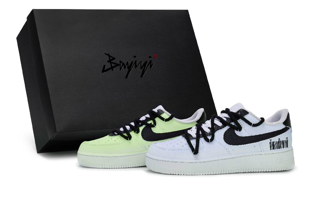 Nike Air Force 1 Skateboard Shoes Unisex Low Top Black/White/Blue/Green