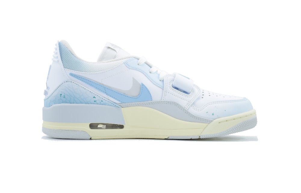 Jordan Legacy 312 Blue Lover White Moonlight Low-Top Vintage Basketball Shoes Women's Blue White