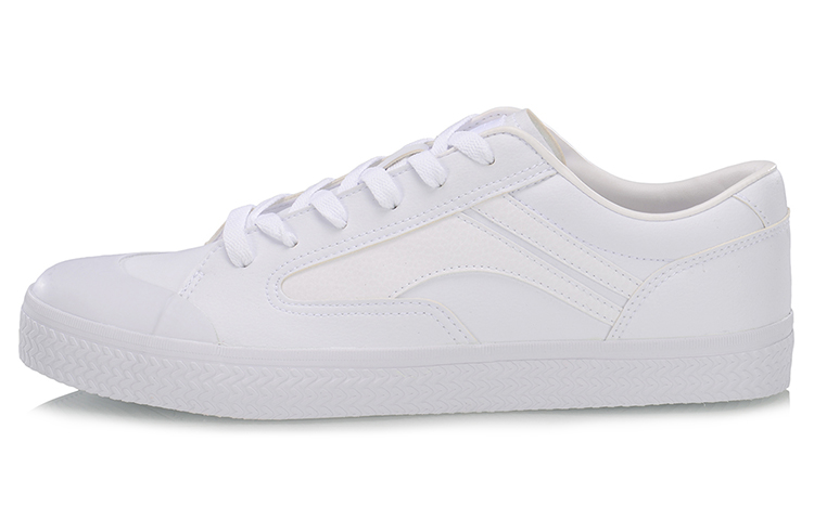 LiNing Wave Wear-resistant And Lightweight Low-Top Skateboard Shoes Men's White