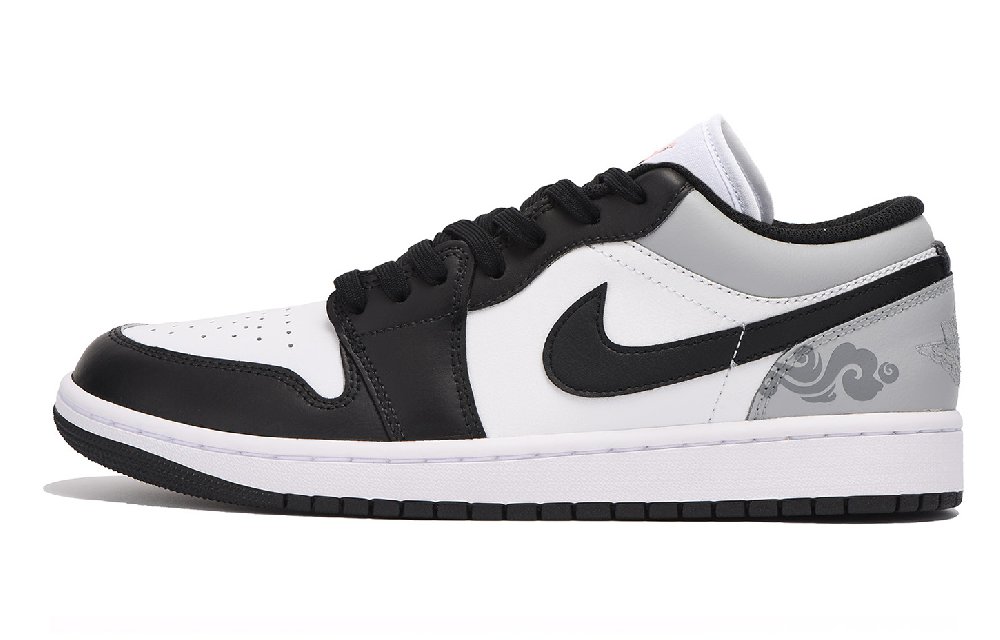 Jordan Air Jordan 1 Abrasion Resistant Coverage Low Top Vintage Basketball Shoes Unisex Black