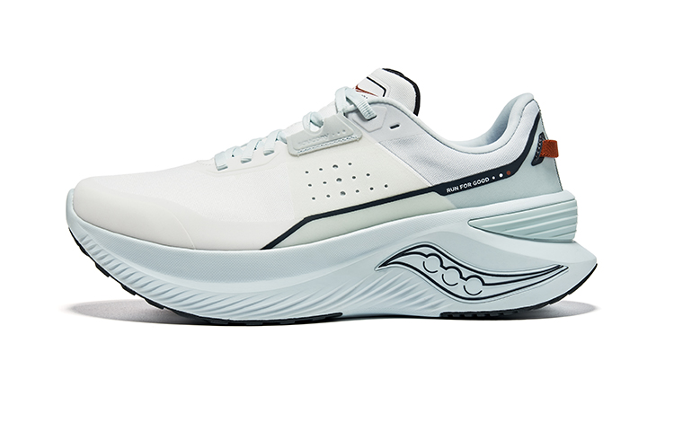 Saucony Shift Flow Wear-Resistant Low-Top Running Shoes Unisex White Blue