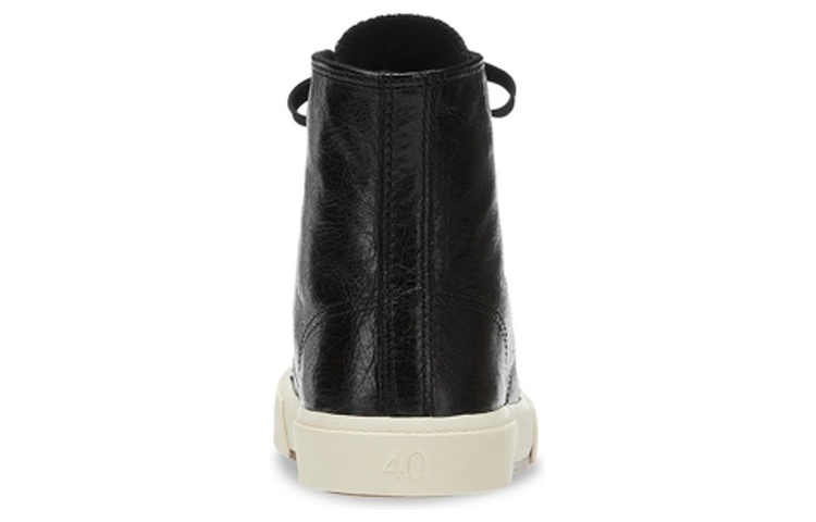 Balenciaga Paris High Top Sneakers 'Black Leather And White Rubber' Women's