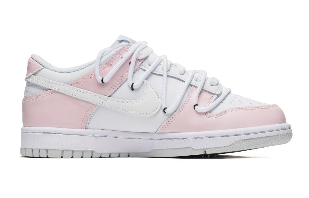 Nike Dunk Slip-Resistant Low-Top Skateboard Shoes Women's Pink White купить в интернет-магазине Yoocart с быстрой доставкой по России.