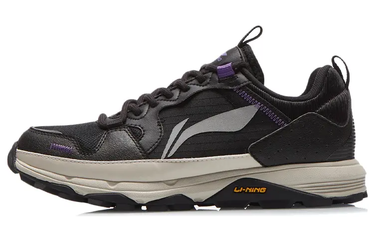 LiNing Reflective Low top Running Shoes Women's Black Gray