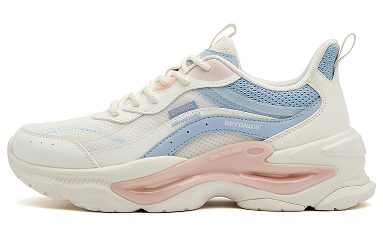 361° NFO Chunky Sneakers Women's Low-Top White/Blue/Pink