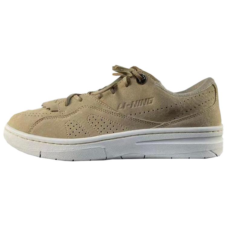 LINING Skateboard Shoes Women's Low-Top Light Brown