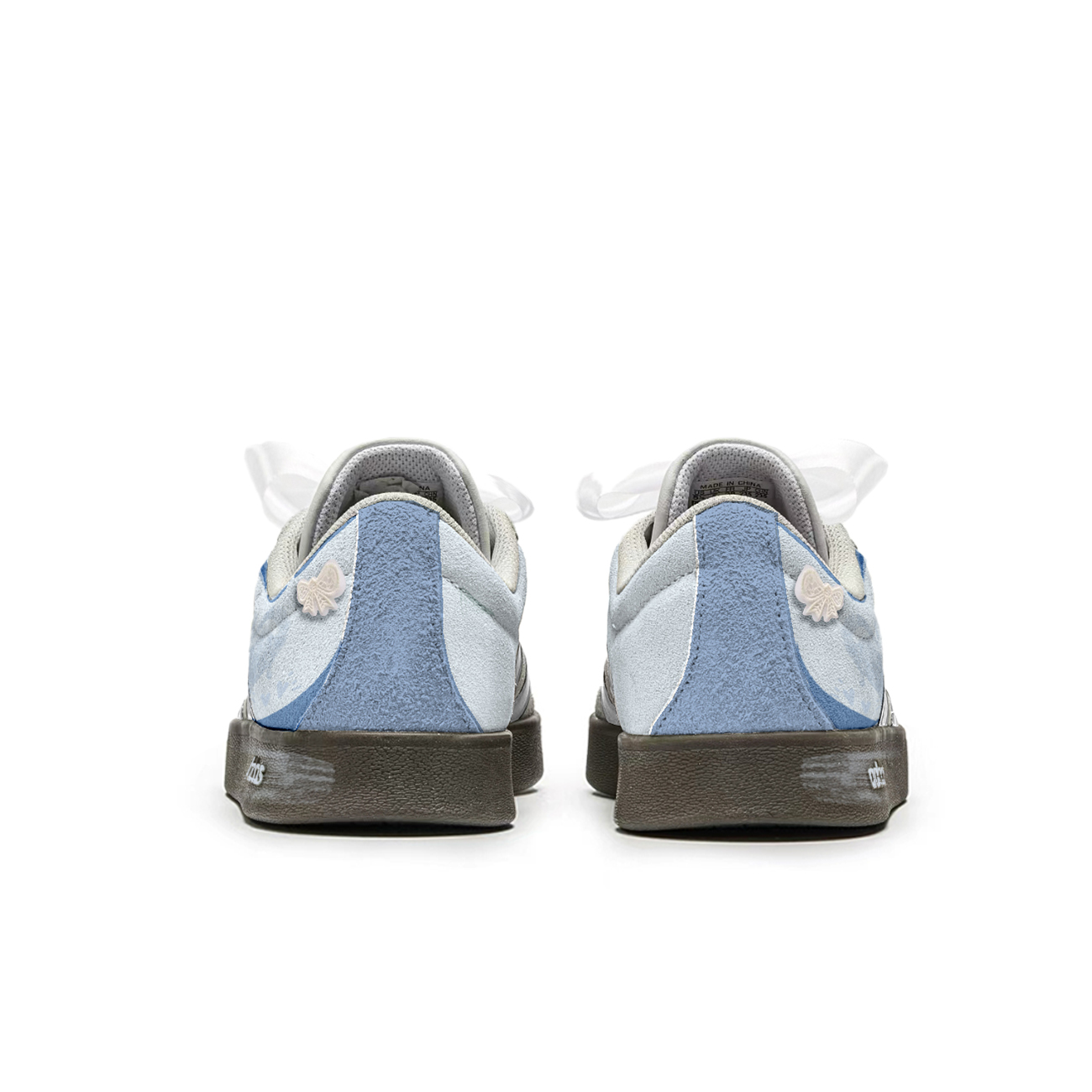 Adidas Neo VL Court 2.0 Heartfelt Solution Shock Absorbers Low Top Skateboard Shoes Unisex Blue Brown купить в интернет-магазине Yoocart с быстрой доставкой по России.