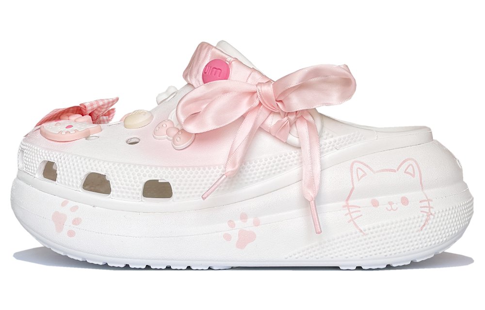 Crocs Crush Clog Moon Mail, Pink Kitten Clogs Unisex Pink