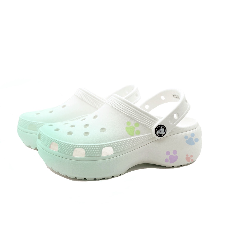 Crocs Classic Platform Clog Mint Claw, Beach Girlish Campus Style Clogs Unisex Green купить в интернет-магазине Yoocart с быстрой доставкой по России.