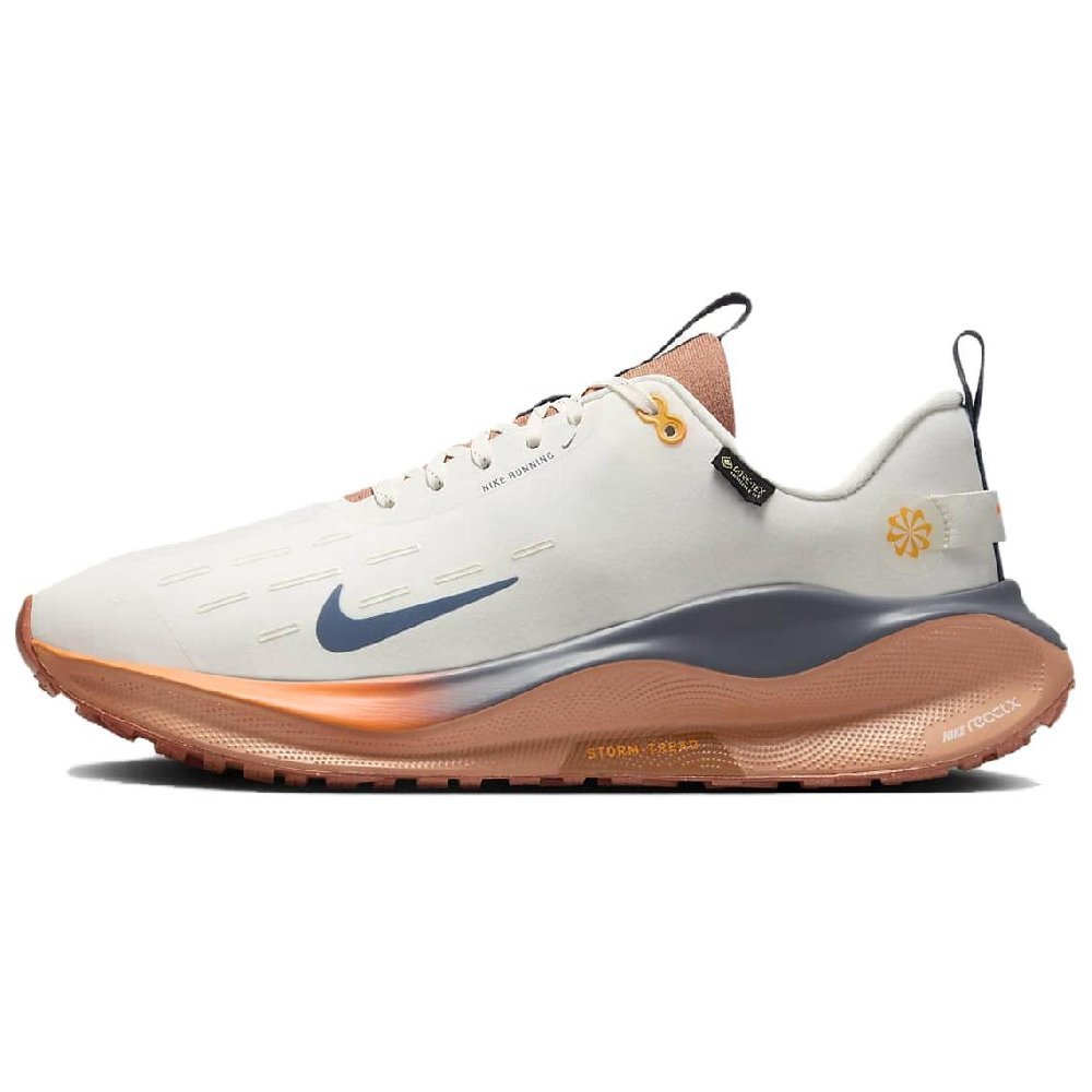 Nike InfinityRN 4 Coverage Abrasion Resistant, Breathable Low Top Casual Running Shoes Men's White Orange