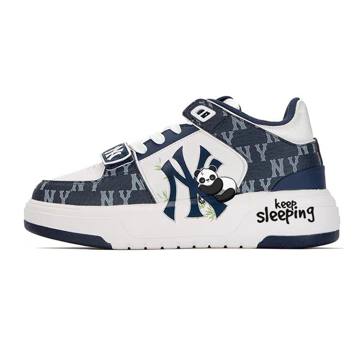 MLB Chunky Liner Skateboard Shoes Unisex Mid-Top Blue/White