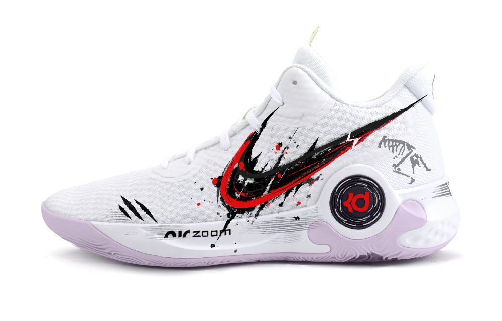 Nike KD Trey 5 IX Remains Mid Top Vintage Basketball Shoes Unisex Red Black