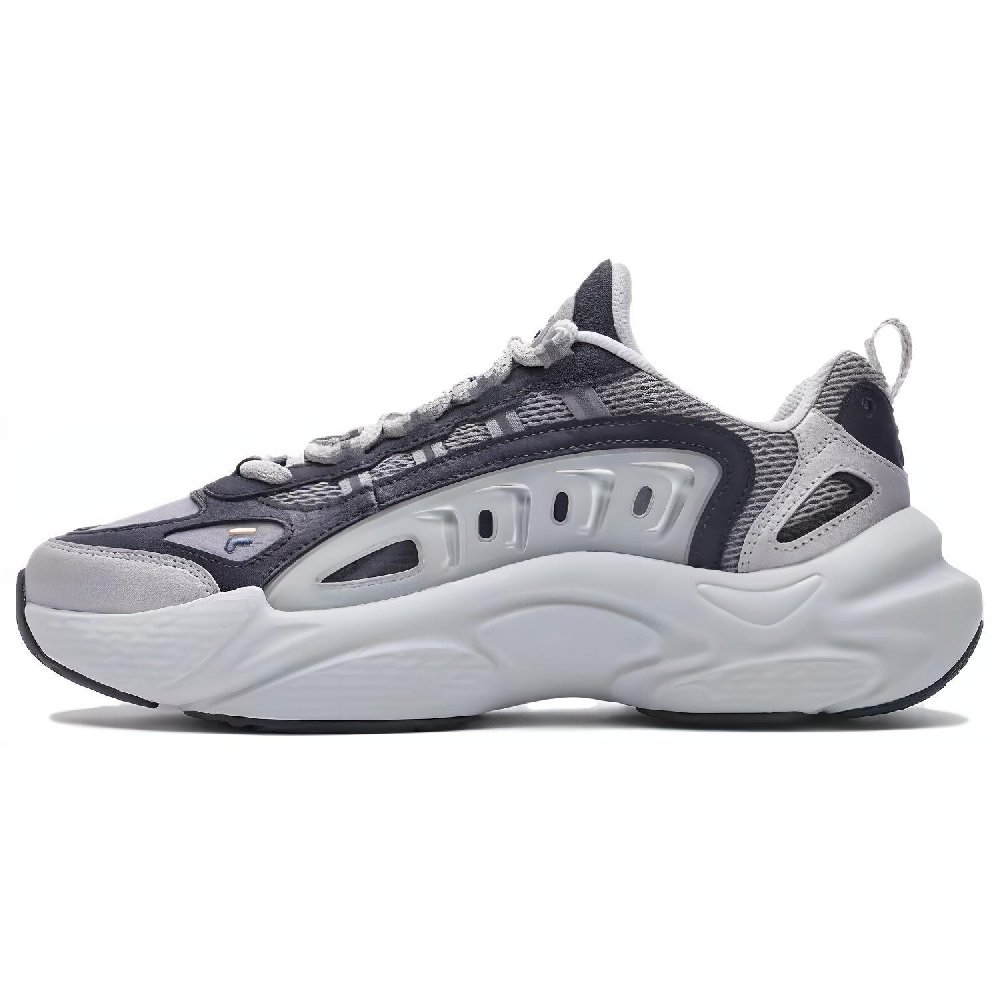 FILA FUSION SKY TRAIL DX Fishbone Head Low Top Casual Shoes Men's Gray Blue
