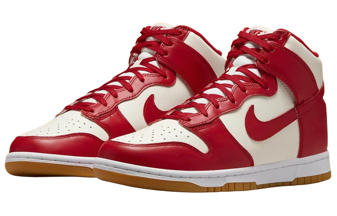 Nike Dunk High Sail Gym Red Gum Women's