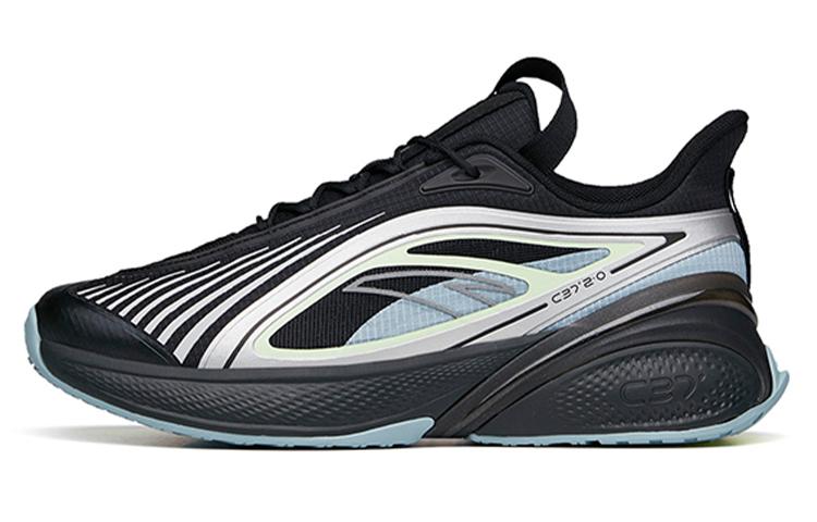 ANTA C37 2.0 Running Shoes Men Low Top Black/Mint Blue