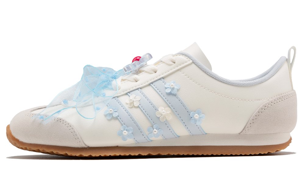 Adidas VS JOG 2.0 Anti Slip Wear Resistant Low Top Casual Shoes Unisex Blue White