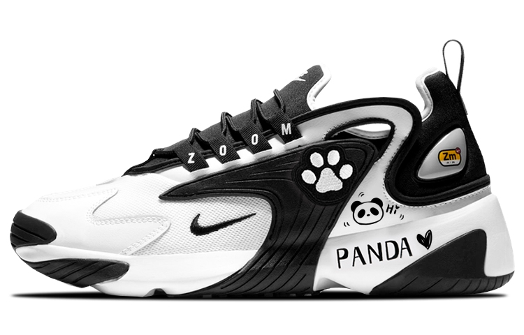 Nike Zoom 2K Cushioning Low-Top Casual Running Shoes Women's Black White