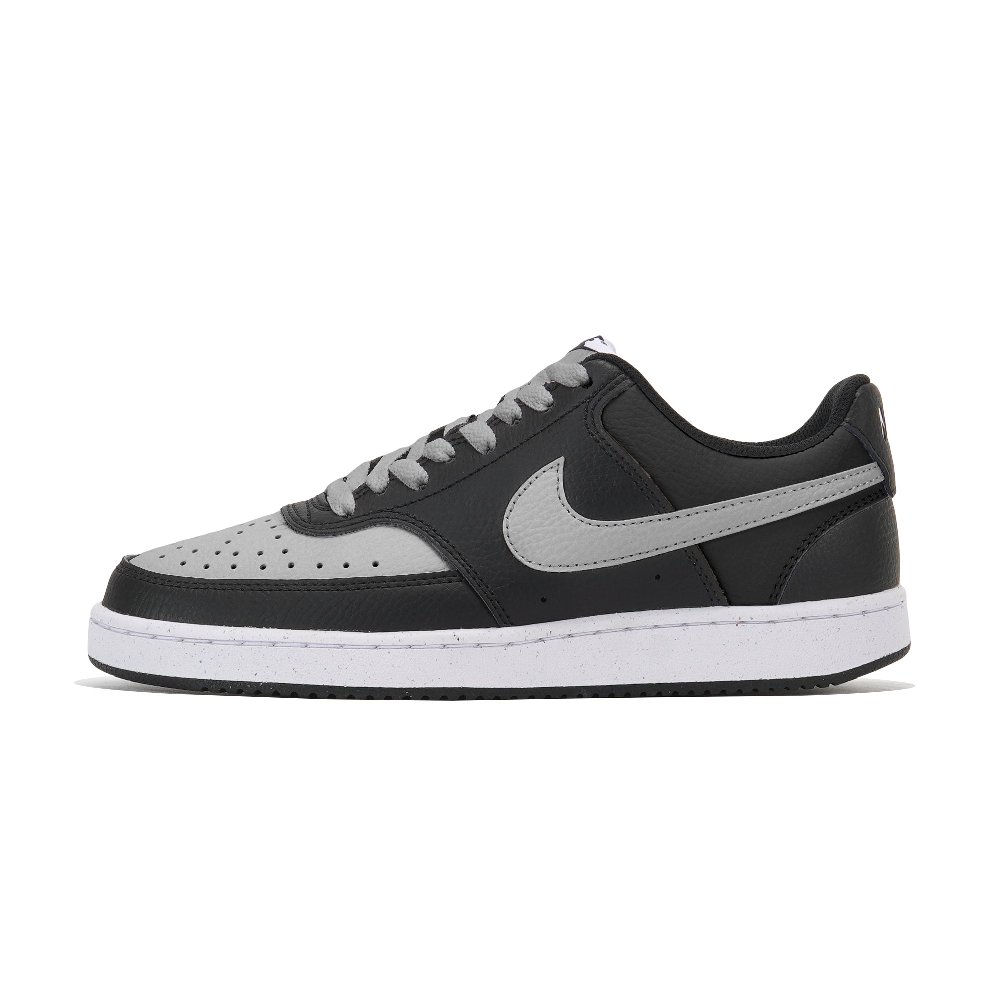 Nike Court Vision Anti Slip Wear Resistant Low Top Skateboard Shoes Unisex Black Gray