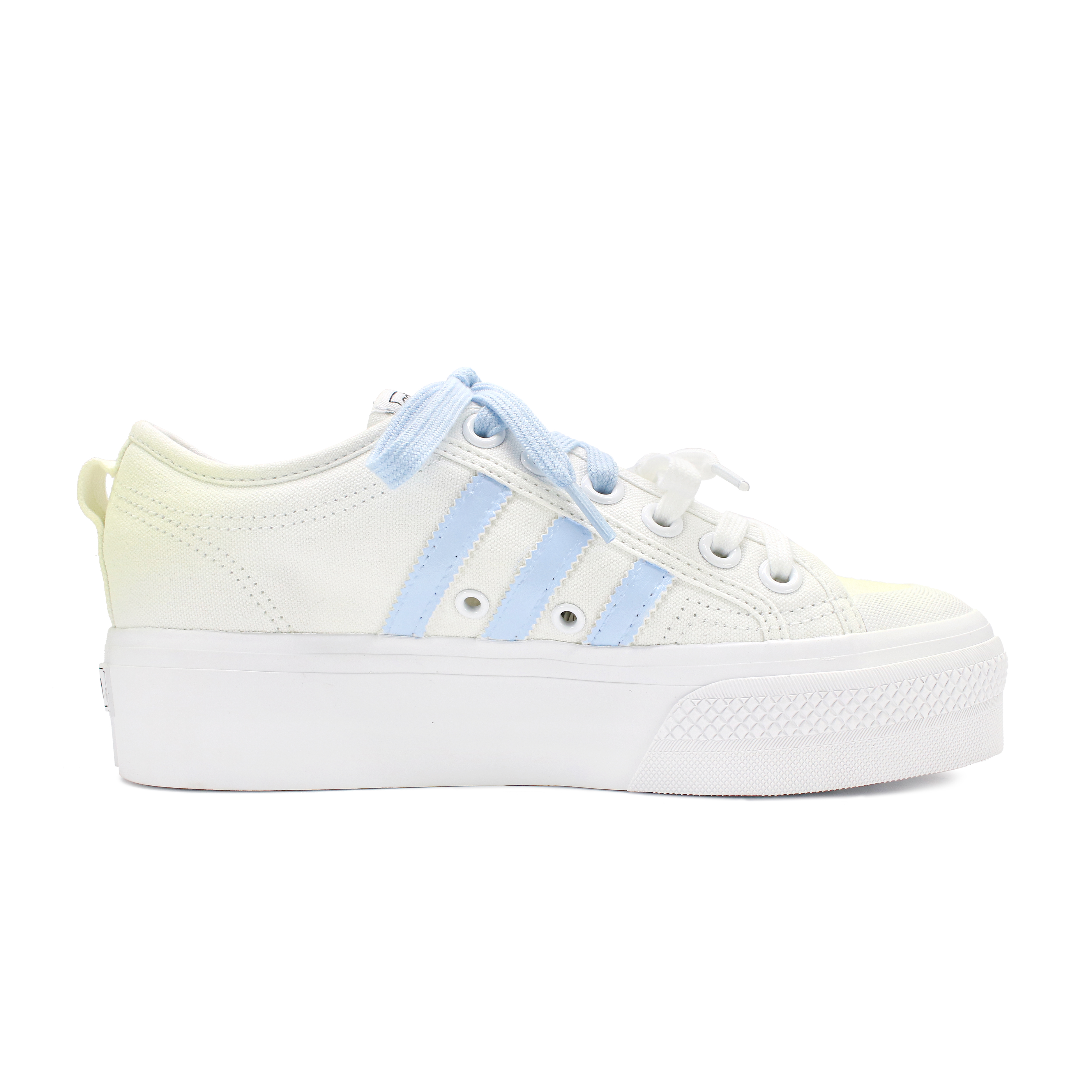 Adidas Originals Nizza Platform Anti Slip Wear Resistant Low Top Skateboard Shoes Women's Yellow Blue купить в интернет-магазине Yoocart с быстрой доставкой по России.