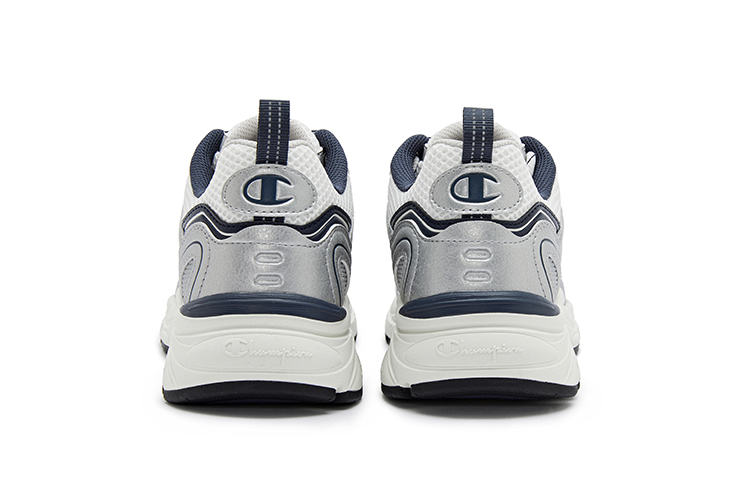 Champion Slip Resistant Running Shoes Unisex Silver White