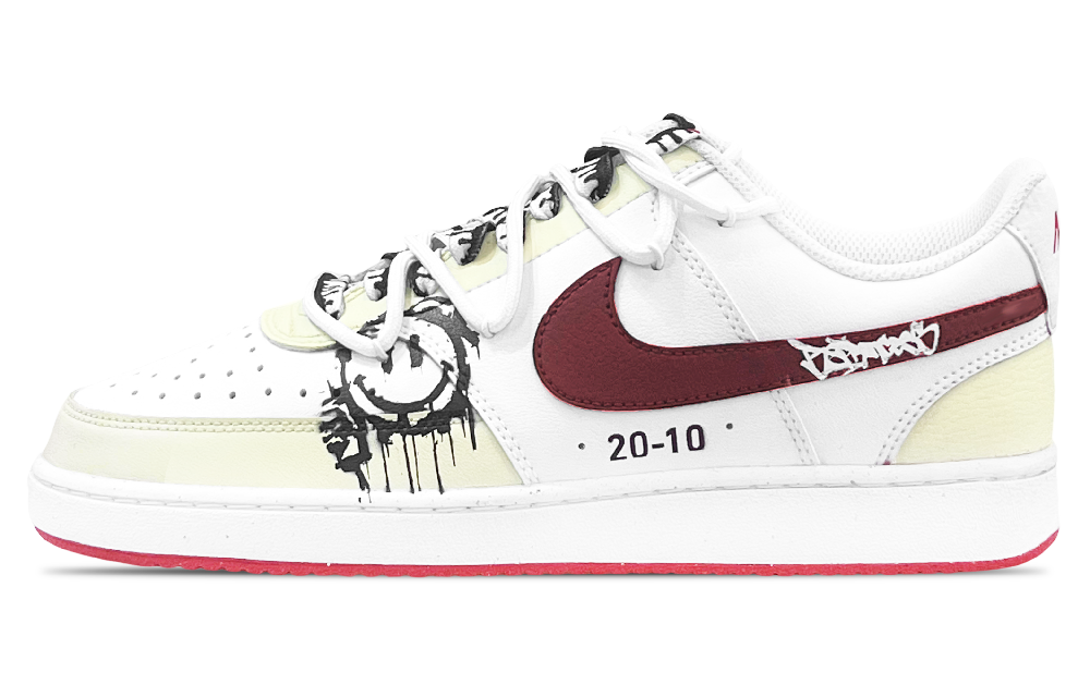 Nike Court Legacy Anti Slip Wear Resistant Low Top Skateboard Shoes Men's White