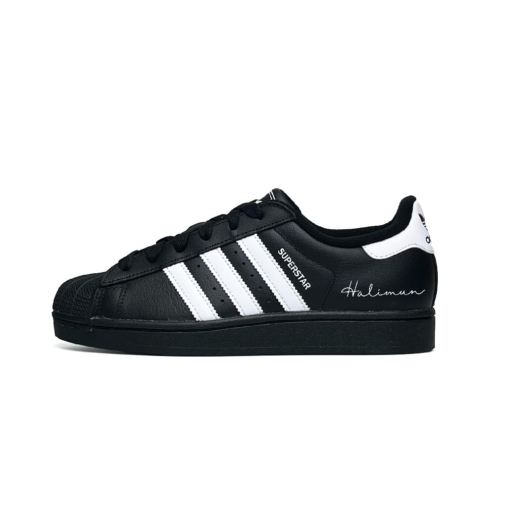 Adidas Originals Superstar 2 Low Top Skateboard Shoes Unisex Black White